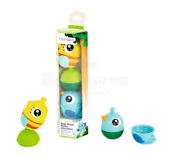 TREFL LALABOOM 61677 Ball-block set - forest animals - 6 pieces