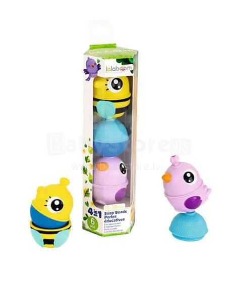 TREFL LALABOOM 61678 Ball-block set - forest animals - 6 pieces