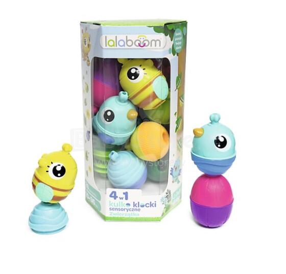 TREFL LALABOOM 61682 Ball-block set - forest animals - 24 pieces