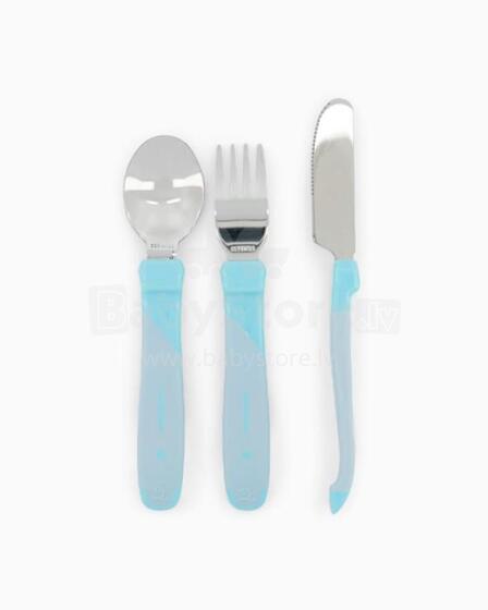 TWISTSHAKE 78210 Steel cutlery 12+ blue