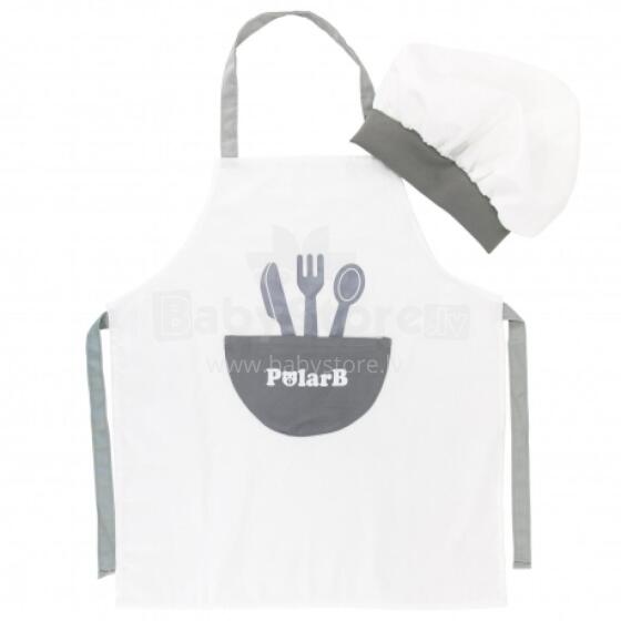 VIGA 44064 PolarB šefpavāra kostīma priekšauts + vāciņš