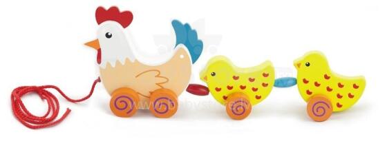 Viga 50078 Pullable hen with chicks