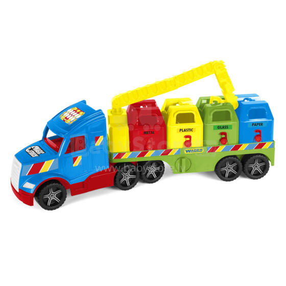 WADER 36321 Magic Truck Basic garbage recycling truck