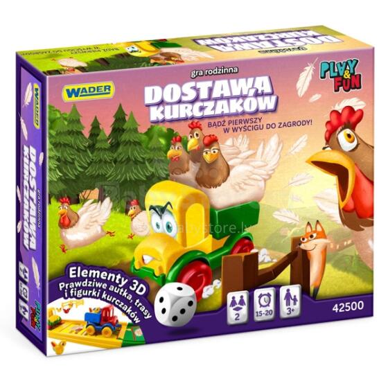 WADER 42500 Play &amp; fun Chicken delivery family game