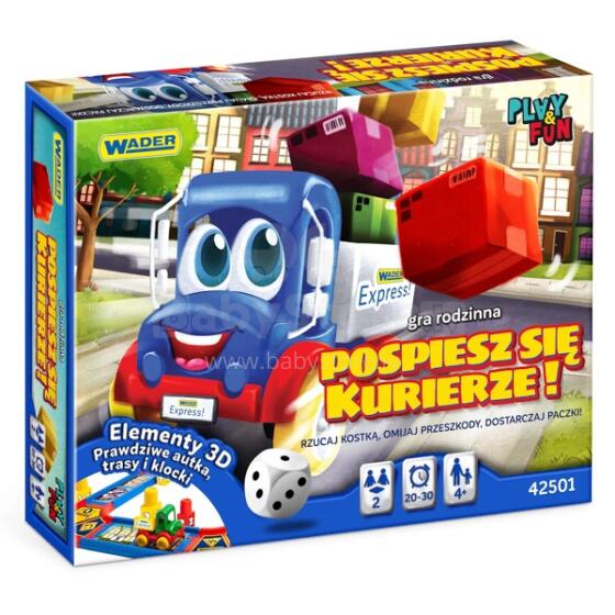 WADER 42501 Play &amp; fun Hurry up courier family game