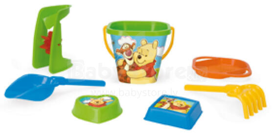 WADER 77142 Sand set 7 pieces WINNIE THE POOH