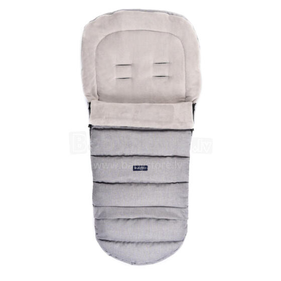 WOMAR S20+iGROW Stroller Sleeping Bag Plush Melange Light Gray