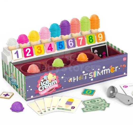 WOOPIE 46675 Ice Cream Shop XXL Learning to Count 87 pcs