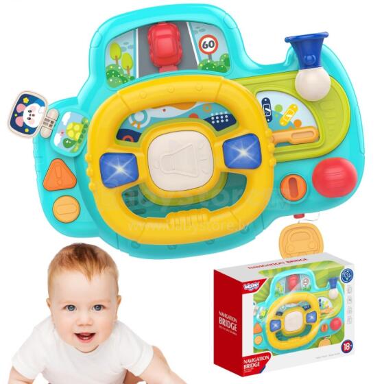 WOOPIE 47252 Interactive car steering wheel with lights and sounds