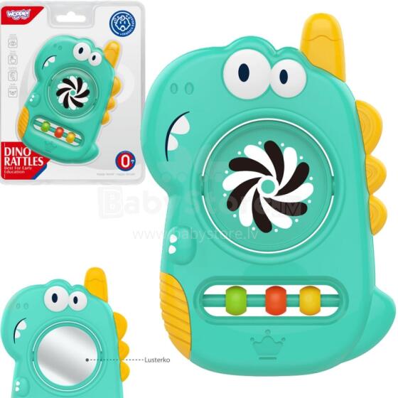 WOOPIE 47788 Sensory toy teether mirror Dino