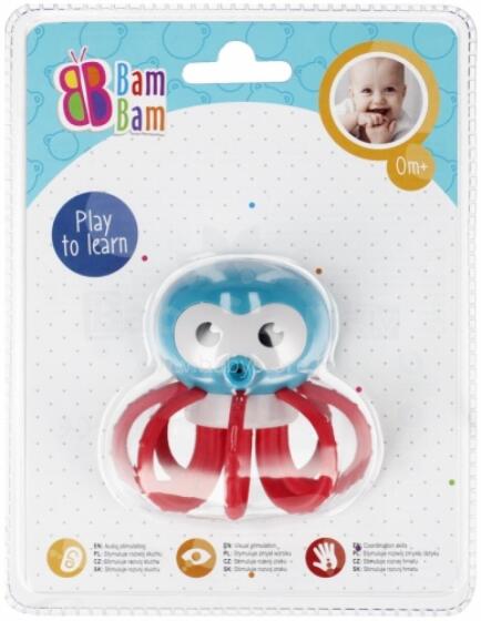 BAM BAM 515011 Octopus Rattle