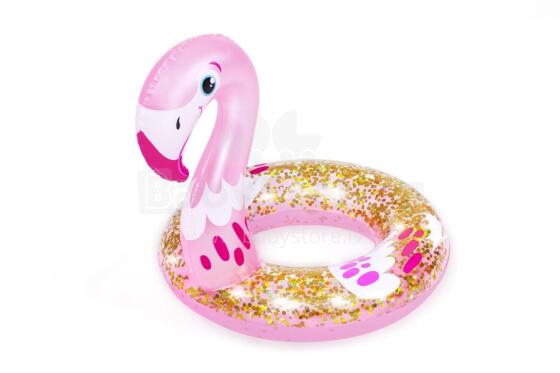 BESTWAY 36306 Flamingo glitter peldriņķis 61x61