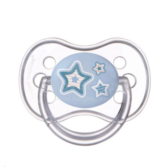 CANPOL 22/563 Silicone round soother 6-18 months NEWBORN BABY blue