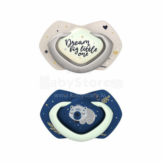 CANPOL 22/660 Silicone pacifier 18+ symmetrical Sleepy Koala blue 2 pcs.