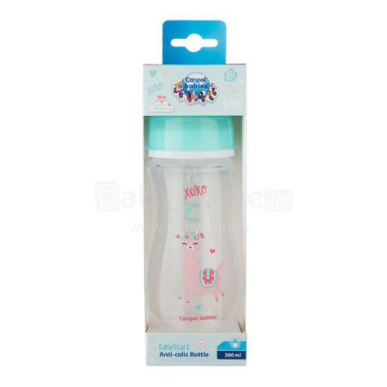 CANPOL 35/222 EasyStart Exotic wide anti-colic bottle 300ml green