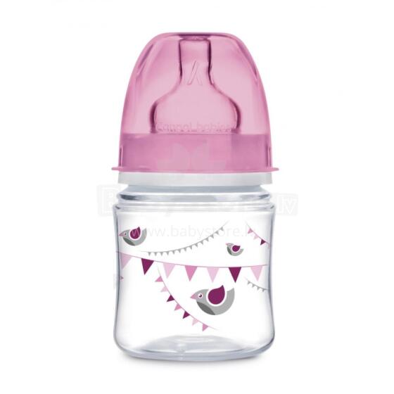 CANPOL 35/228 Wide anti-colic bottle 120 ml PP Easy Start Let's pink
