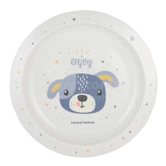 CANPOL 4/411 Plastic plate Cute Animals blue blu2