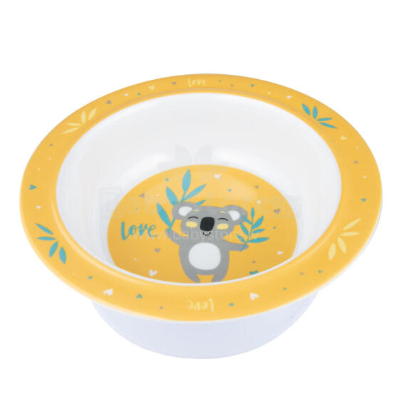 CANPOL 4/519 Melamine bowl with suction cup 270ml Exotic Animals yellow