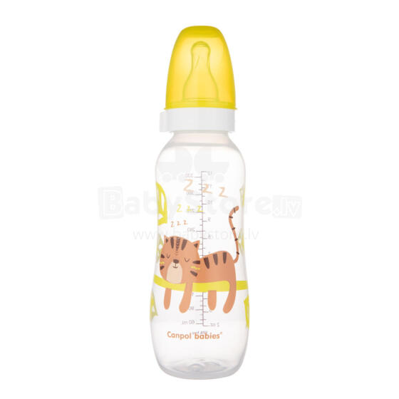 CANPOL 59/205 Šaura pudele 330 ml PP AFRICA dzeltena