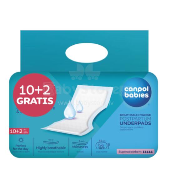 CANPOL 73/003 (pack of 12) Breathable postpartum pads