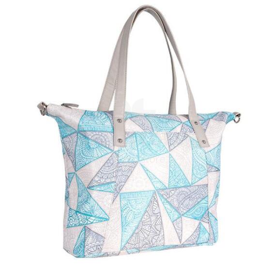 CANPOL 78/502 Mummy bag with a function of attaching to a stroller, beige-turquoise