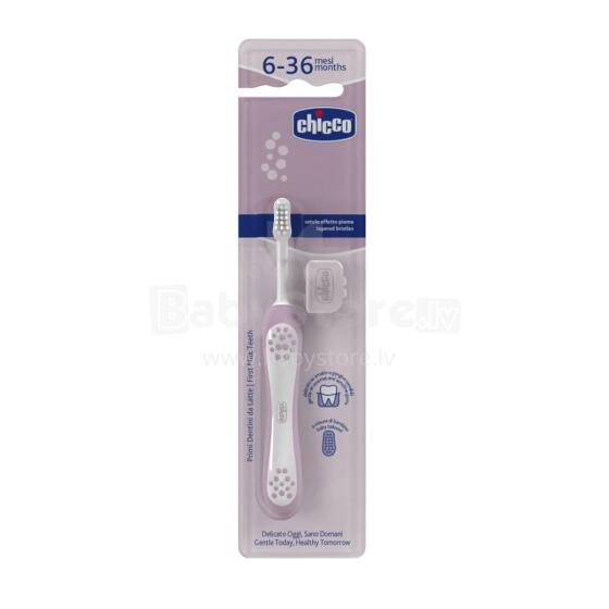 CHICCO 00012081000000 Toothbrush Lilac 6-36 m