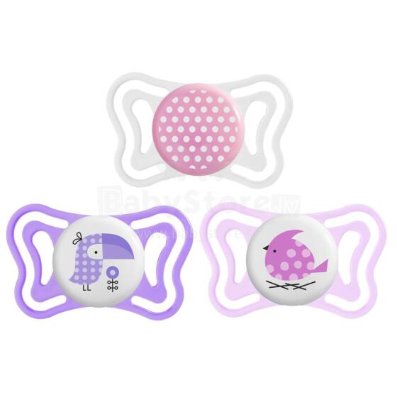 CHICCO 00071031110000 Pacifier PHYSIO LIGHT silicone 2-6m+ 2 pcs*