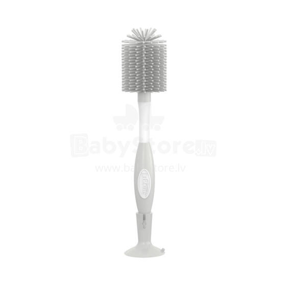 Dr.Browns AC141 Bottle Cleaning Brush with Soft Silicone Bristle Gray