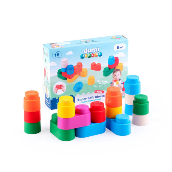 DUMEL DDC 30013 Super soft blocks 16 pcs