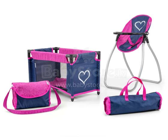 MILLY MALLY 5373 Elsa Prestige Navy Doll Set