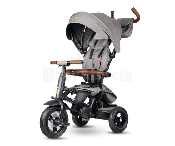 MILLY MALLY 5901 Qplay Tricycle Rito Deluxe Rubber grey