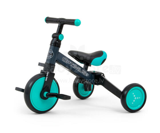 MILLY MALLY 3in1 velosipēds OPTIMUS mint