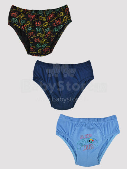NOVITI BS001-B-01 Boys briefs 3 pack 122/128