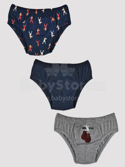 NOVITI BS001-B-02 Boys briefs 3 pack 122/128