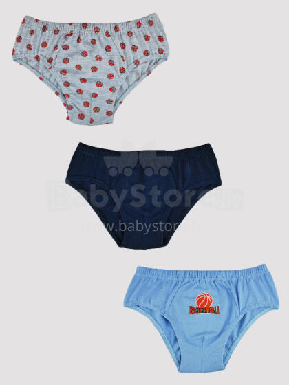 NOVITI BS001-B-03 Boys briefs 3 pack 110/116
