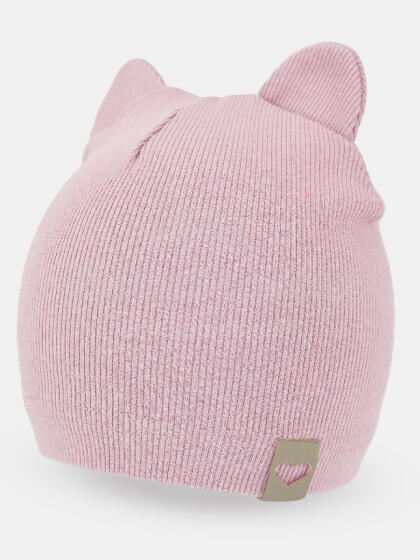 NOVITI CP052-G-02 Cap stripe double ears powder pink 40/42 cm