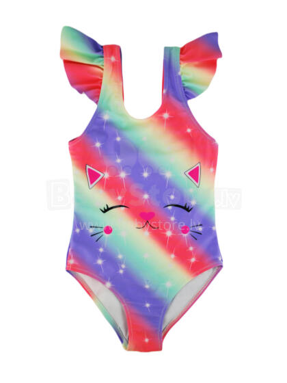 NOVITI KD003-G-01 Swimsuit with smiley face 104-110