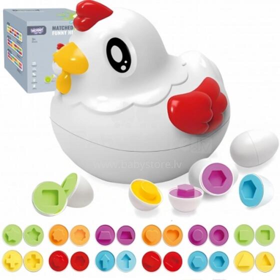 WOOPIE 52012 Montessori Hen Shape Sorter