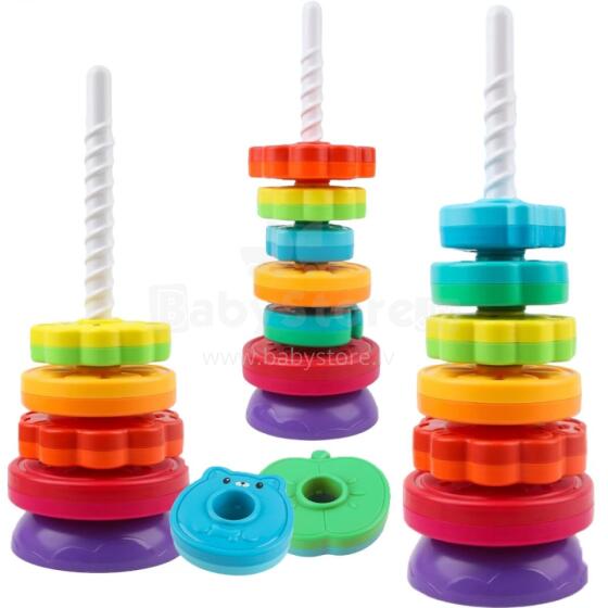 WOOPIE BABY 51695 Pyramid Twisted Animal Tower