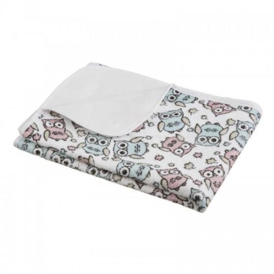 AKUKU A1042 Terrycloth base 70x50 Pastel owls