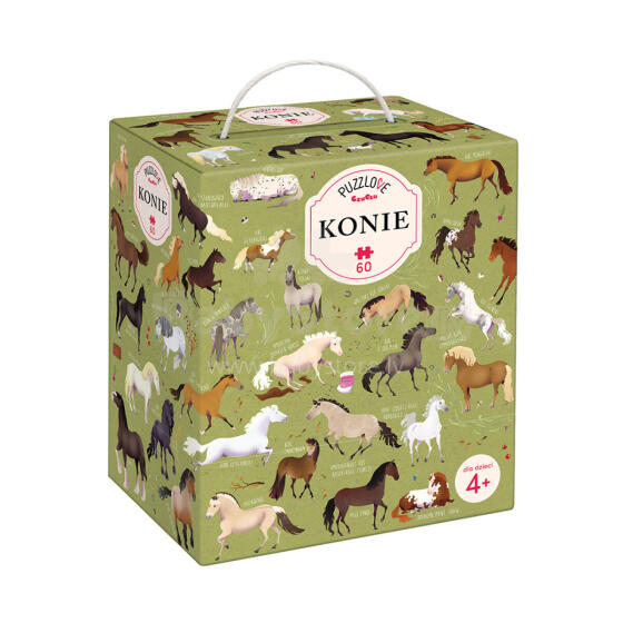CzuCzu 7093573 Puzzle Horses 4+ 60 pcs.