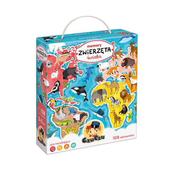 CZUCZU 7544115 MEMORY Spēle Animals of the World 3+