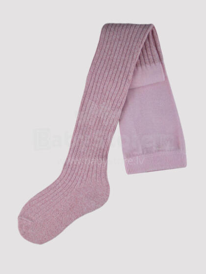 NOVITI RB005-G-01 Pink stripe tights with pink lurex 140/146