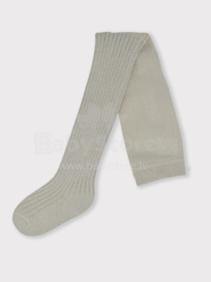 NOVITI RB005-G-02 Tights striped beige with silver lurex 140/146