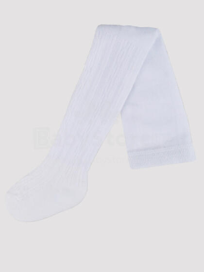 NOVITI RB006-G-01 Cotton tights with jacquard pattern white 104/110