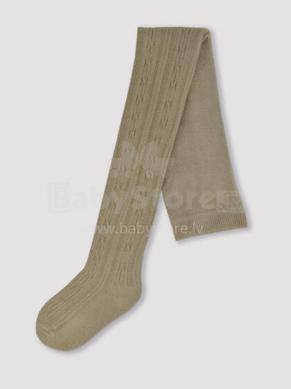 NOVITI RB006-G-02 Cotton tights with jacquard pattern beige 128/134
