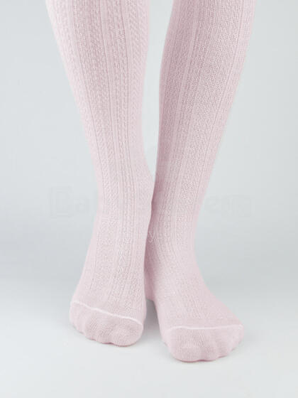 NOVITI RB009-G-02 Cotton tights jacquard pattern stripes pink 68/74