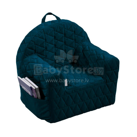 ALBERO MIO Velvet navy blue armchair V105