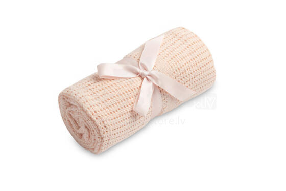 OPENWORK BLANKET MOLI LIGHT PINK