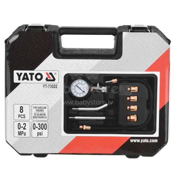 Манометр компрессии бенз 8cz YATO YT-73022